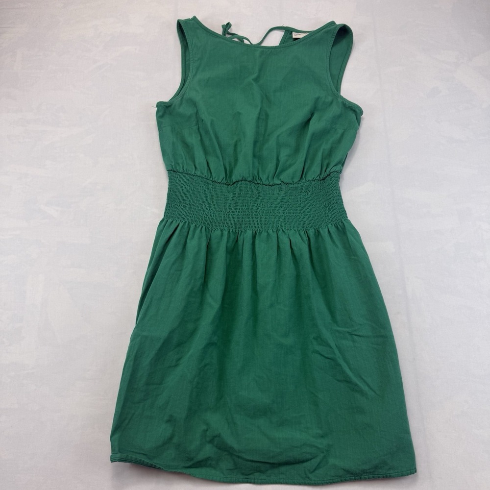 Universal Thread White And Blue Smock Waisted Mini Dress